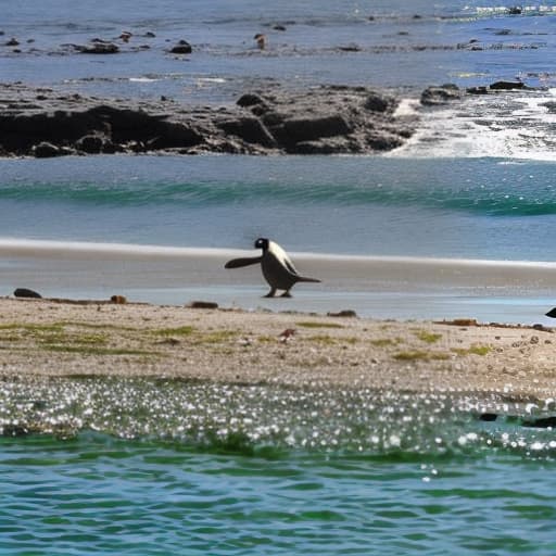 lnkdn photography Il était une fois un pingouin qui décide de partir en vacances au bord de la plage. Il arrive sur la plage et se dit : "Ah, enfin je vais pouvoir profiter du soleil et de la mer !" Il se dirige alors vers l'eau mais, dès qu'il met un pied dedans, il se met à crier et à sauter en tous sens. Les gens sur la plage s'approchent pour voir ce qui se passe et réalisent que le pingouin a oublié qu'il ne savait pas nager ! Le pingouin se retrouve alors à courir en tous sens sur la plage, essayant de s'éloigner de l'eau. Les gens autour de lui ne peuvent s'empêcher de rire en le voyant, et le pingouin se met lui même à rire de sa propre bêtise. Finalement, après avoir fait le tour complet de la plage en courant comme un fou, le pingo hyperrealistic, full body, detailed clothing, highly detailed, cinematic lighting, stunningly beautiful, intricate, sharp focus, f/1. 8, 85mm, (centered image composition), (professionally color graded), ((bright soft diffused light)), volumetric fog, trending on instagram, trending on tumblr, HDR 4K, 8K