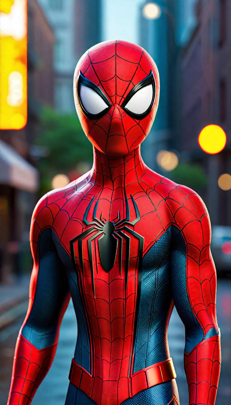  Professional 3D model of spider man 2 . Rendered with Octane, the model is highly detailed,dramatic lighting. hyperrealistic, full body, detailed clothing, highly detailed, cinematic lighting, stunningly beautiful, intricate, sharp focus, f/1. 8, 85mm, (centered image composition), (professionally color graded), ((bright soft diffused light)), volumetric fog, trending on instagram, trending on tumblr, HDR 4K, 8K