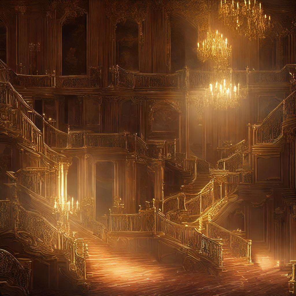  ((masterpiece)),(((best quality))), 8k, high detailed, ultra-detailed. A maid, walking down a grand staircase in a historic mansion. Intricate (marble flooring) with intricate patterns, (elaborate tapestries) adorning the walls, (ornate wrought iron railings) lining the staircase, (soft candlelight) casting a warm glow on the scene. hyperrealistic, full body, detailed clothing, highly detailed, cinematic lighting, stunningly beautiful, intricate, sharp focus, f/1. 8, 85mm, (centered image composition), (professionally color graded), ((bright soft diffused light)), volumetric fog, trending on instagram, trending on tumblr, HDR 4K, 8K