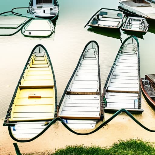  Mountains, lakes, boats, sun