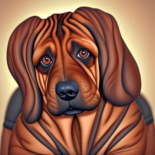  Bloodhound,wrinkles,goofy