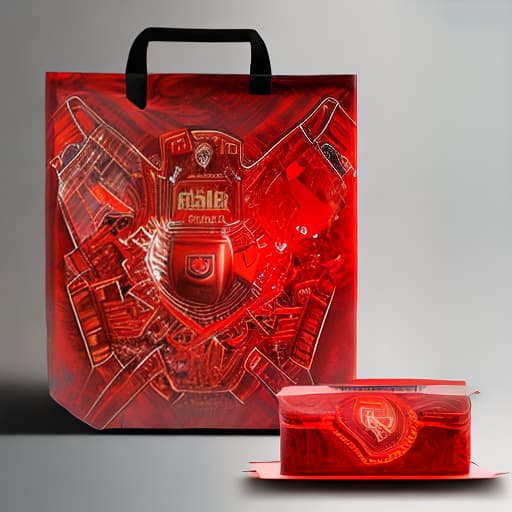 mdjrny-v4 style red amber plastic bag