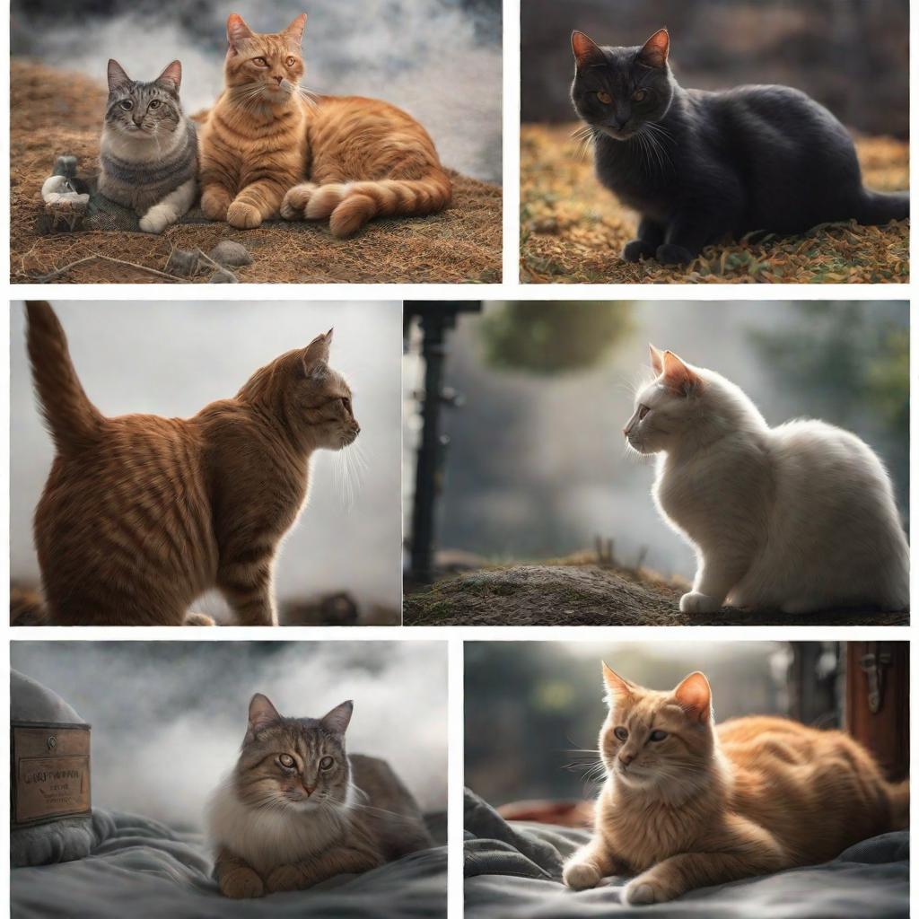  Cat hyperrealistic, full body, detailed clothing, highly detailed, cinematic lighting, stunningly beautiful, intricate, sharp focus, f/1. 8, 85mm, (centered image composition), (professionally color graded), ((bright soft diffused light)), volumetric fog, trending on instagram, trending on tumblr, HDR 4K, 8K