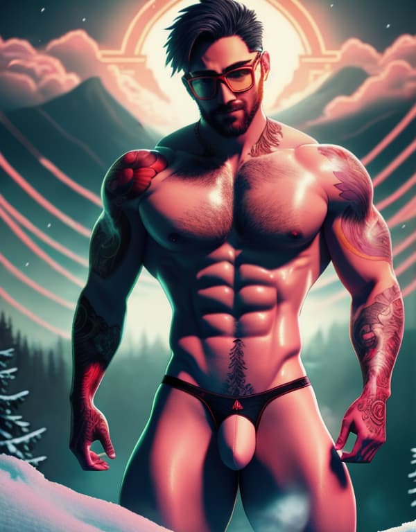  tattooed brothers with yellow glasses and white lace socks are taking a bath in snow，gay，Asian，Asiatic，Asian，Asian， portrait, happy colors, bright eyes, clear eyes, warm smile, smooth soft skin，symmetrical, anime wide eyes，big bulge， huge pectorales, naked whole body <lora:bloodstained---vecto:1> hyperrealistic, full body, detailed clothing, highly detailed, cinematic lighting, stunningly beautiful, intricate, sharp focus, f/1. 8, 85mm, (centered image composition), (professionally color graded), ((bright soft diffused light)), volumetric fog, trending on instagram, trending on tumblr, HDR 4K, 8K