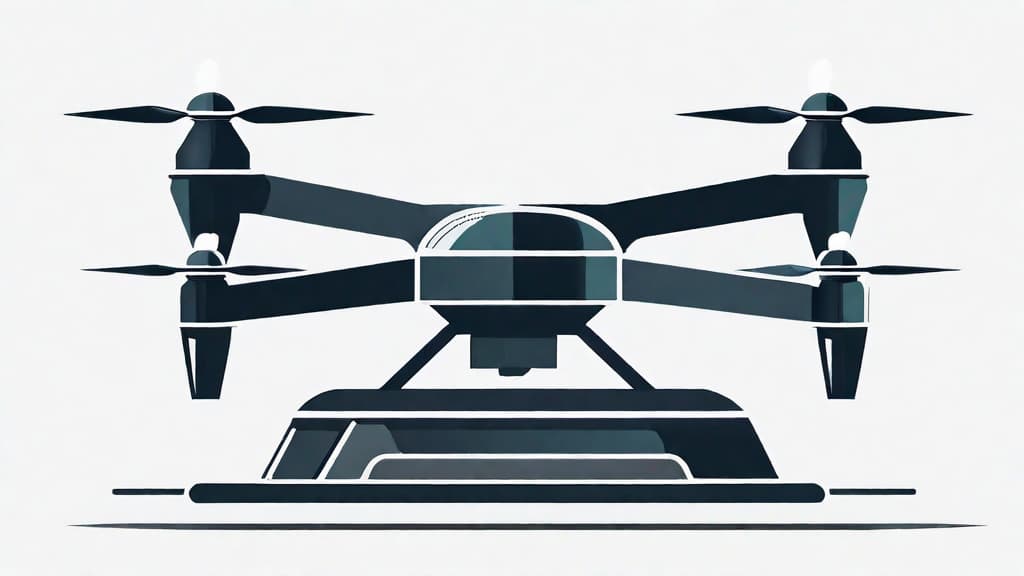  minimalistic icon of Cutting-Edge Drone Platforms, flat style, on a white background