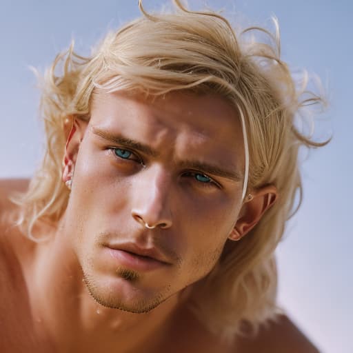 portrait+ style british nabba queer vary cute blonde dude face