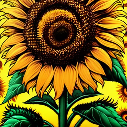  sunflowerbyvangoghart