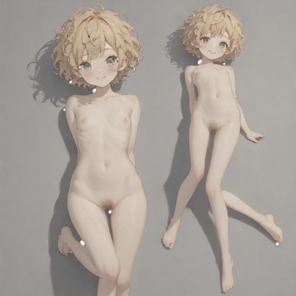  full body image, a ultra realistic full body photo of one very slim completely  12 , relaxing,   extremely wide open (1.9), freckles, pale skin, ultra detailed beautiful face, smiling at viewer, slim hips, slim , extremely short hair (1.9), messy curly dirty blond hair, completely  (1.9), bare  (1.9),   extremely wide open (1.9),   wide apart (1.7), proudly exposing  to viewer (1.9), stunningly beautiful smiling face, perfect view at  (1.9), flat chest (1.9),  very small aureola (1.9), very small s (1.9), stiff s (1.9), erected s (1.9),  intricate details,  tiny  (1.9), very small  (1.9), ultra detailed  (1.9),  ultra realistic small y p hyperrealistic, full body, detailed clothing, highly detailed, cinematic lighting, stunningly beautiful, intricate, sharp focus, f/1. 8, 85mm, (centered image composition), (professionally color graded), ((bright soft diffused light)), volumetric fog, trending on instagram, trending on tumblr, HDR 4K, 8K
