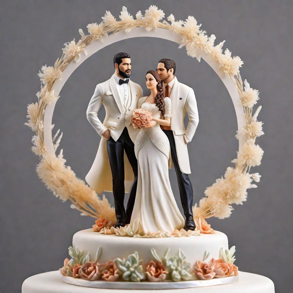  Cake topper para bautizo de Alan Farid hyperrealistic, full body, detailed clothing, highly detailed, cinematic lighting, stunningly beautiful, intricate, sharp focus, f/1. 8, 85mm, (centered image composition), (professionally color graded), ((bright soft diffused light)), volumetric fog, trending on instagram, trending on tumblr, HDR 4K, 8K