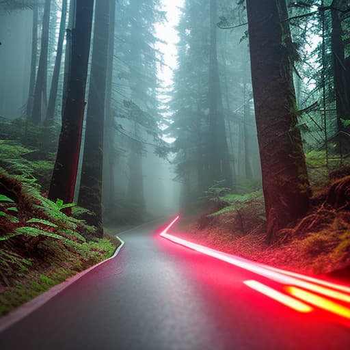 nvinkpunk a dark scary forest hyperrealistic, full body, detailed clothing, highly detailed, cinematic lighting, stunningly beautiful, intricate, sharp focus, f/1. 8, 85mm, (centered image composition), (professionally color graded), ((bright soft diffused light)), volumetric fog, trending on instagram, trending on tumblr, HDR 4K, 8K