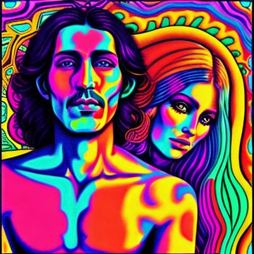  psychedelic woman and man