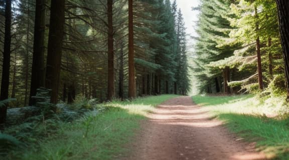   running in woods