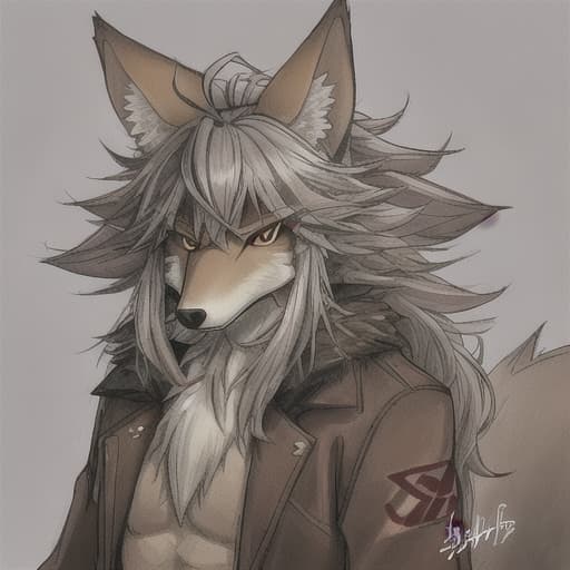  male coyote furry