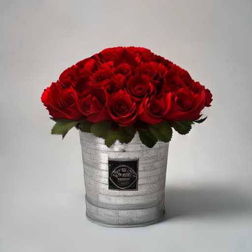 redshift style red roses bucket, for lovely human