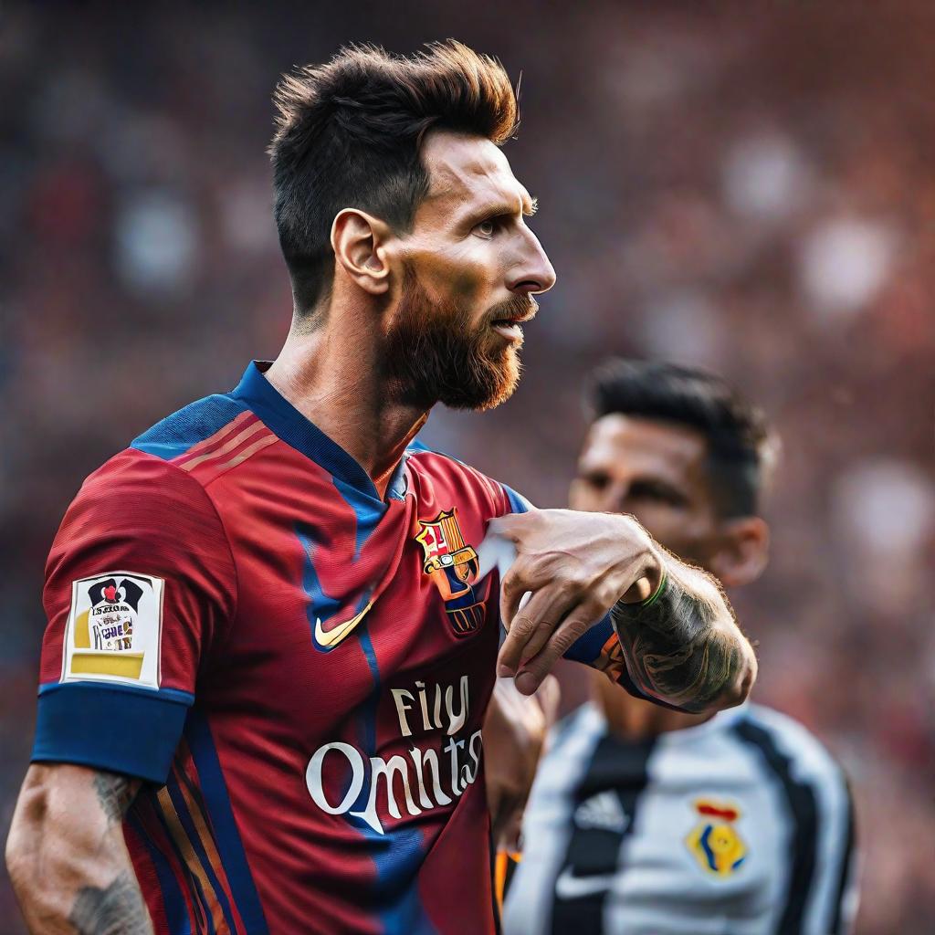  Messi besando a cr7 hyperrealistic, full body, detailed clothing, highly detailed, cinematic lighting, stunningly beautiful, intricate, sharp focus, f/1. 8, 85mm, (centered image composition), (professionally color graded), ((bright soft diffused light)), volumetric fog, trending on instagram, trending on tumblr, HDR 4K, 8K