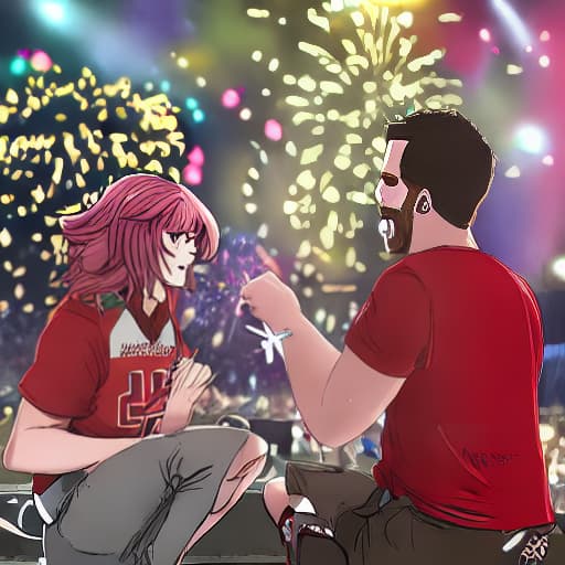  Travis Kelce proposing to Taylor swift under fireworks, T-shirt
