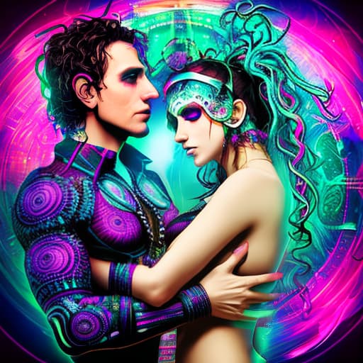  psytrance woman and man