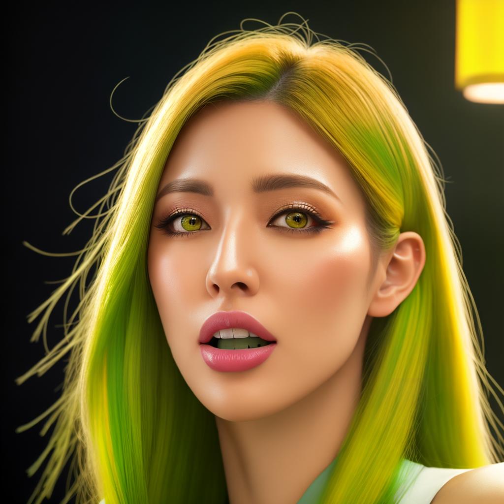  ,,,job,in 1,one woman,,uniform,between,large,beautiful face,tongue out,long hair,greenyellow hair,from below,love hotel,photorealistic,Japanese hyperrealistic, full body, detailed clothing, highly detailed, cinematic lighting, stunningly beautiful, intricate, sharp focus, f/1. 8, 85mm, (centered image composition), (professionally color graded), ((bright soft diffused light)), volumetric fog, trending on instagram, trending on tumblr, HDR 4K, 8K