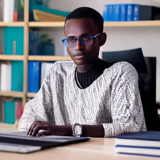 lnkdn photography Beautiful Somali Student Using Computer