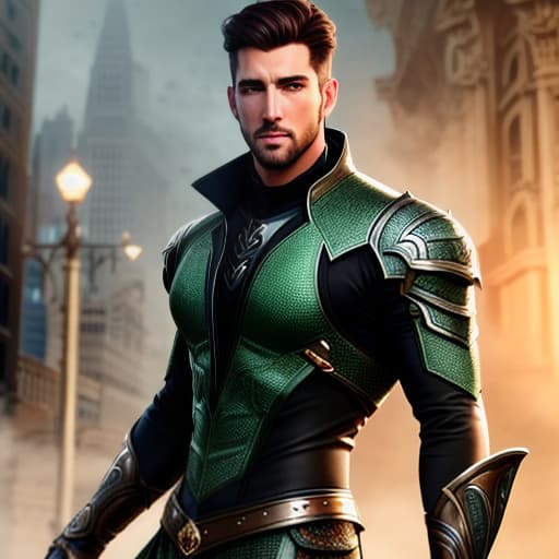  men with Green eyes hyperrealistic, full body, detailed clothing, highly detailed, cinematic lighting, stunningly beautiful, intricate, sharp focus, f/1. 8, 85mm, (centered image composition), (professionally color graded), ((bright soft diffused light)), volumetric fog, trending on instagram, trending on tumblr, HDR 4K, 8K