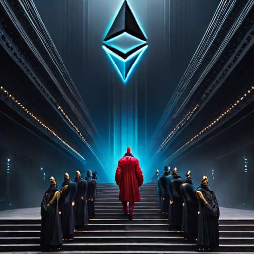  Ethereum Foundation's ETH Transfer and Market Speculation hyperrealistic, full body, detailed clothing, highly detailed, cinematic lighting, stunningly beautiful, intricate, sharp focus, f/1. 8, 85mm, (centered image composition), (professionally color graded), ((bright soft diffused light)), volumetric fog, trending on instagram, trending on tumblr, HDR 4K, 8K