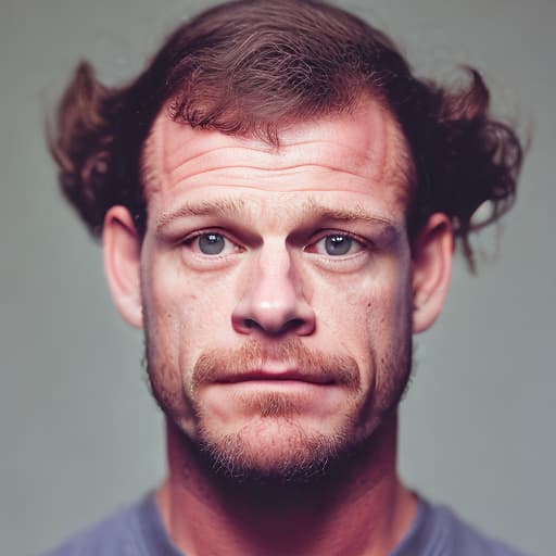 portrait+ style Chris Benoit queer face