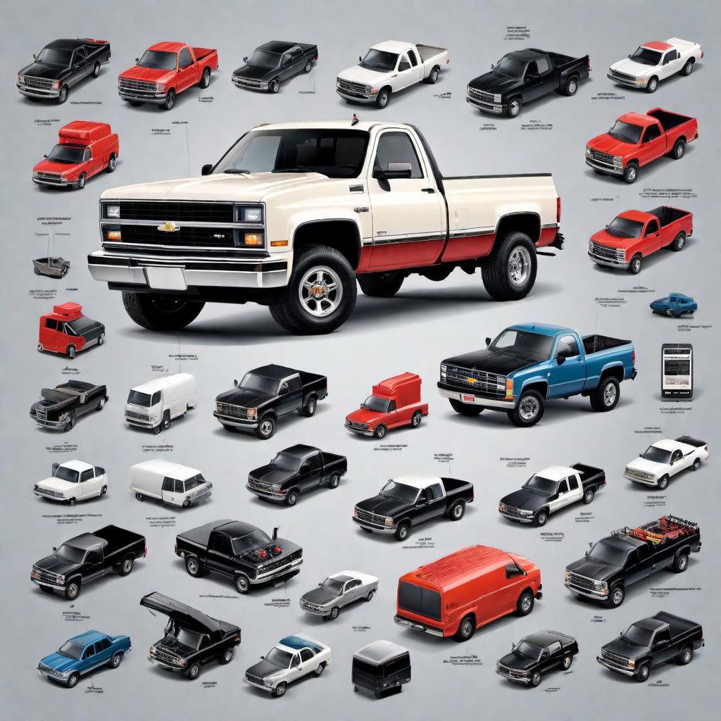  Create a graphical image that showcases the different resources where one can obtain an ignition wiring diagram for an '87 Chevy truck. The image should include icons or symbols for the following resources: service manuals, online forums, subscription databases such as ALLDATA, auto parts stores, and official dealership service departments. Each icon should have a label to identify it. The visual theme should revolve around automotive repair and information gathering. hyperrealistic, full body, detailed clothing, highly detailed, cinematic lighting, stunningly beautiful, intricate, sharp focus, f/1. 8, 85mm, (centered image composition), (professionally color graded), ((bright soft diffused light)), volumetric fog, trending on instagram, trending on tumblr, HDR 4K, 8K