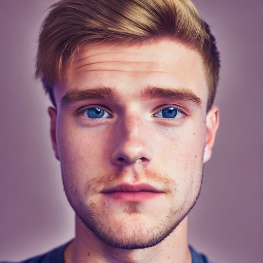 portrait+ style british queer youtuber very cute blonde dude face