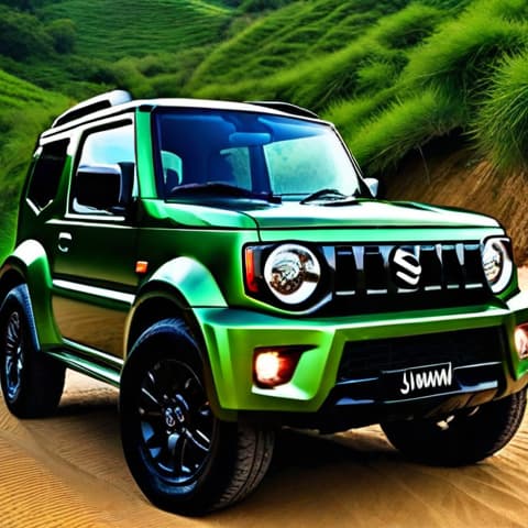 I want to have suzuki jimny green, wealthy portrait in the style of 32k uhd, money themed. landscape, person portrait for social media(extremely detailed CG unity 8k wallpaper), photography, intricate, High Detail, Sharp focus, golden hour, gold glow hyperrealistic, full body, detailed clothing, highly detailed, cinematic lighting, stunningly beautiful, intricate, sharp focus, f/1. 8, 85mm, (centered image composition), (professionally color graded), ((bright soft diffused light)), volumetric fog, trending on instagram, trending on tumblr, HDR 4K, 8K