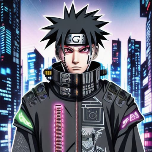  Cyberpunk black Naruto