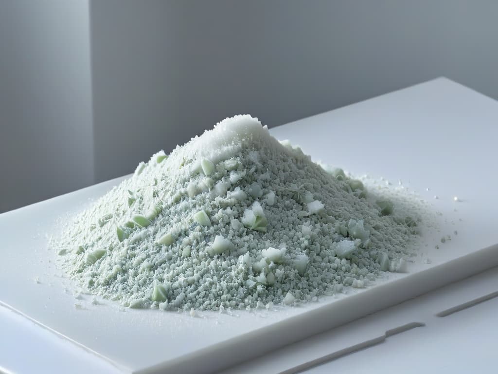  An ultradetailed, highresolution image of a pristine white marble countertop with a scattering of delicate, handharvested Maldon sea salt flakes glistening under soft, natural lighting. The salt flakes are irregular in shape and vary in size, showcasing their unique texture and the artisanal nature of the product. The minimalist composition highlights the purity and premium quality of the salt, evoking a sense of elegance and sophistication that resonates with professional pastry chefs seeking the perfect finishing touch for their exquisite creations. hyperrealistic, full body, detailed clothing, highly detailed, cinematic lighting, stunningly beautiful, intricate, sharp focus, f/1. 8, 85mm, (centered image composition), (professionally color graded), ((bright soft diffused light)), volumetric fog, trending on instagram, trending on tumblr, HDR 4K, 8K