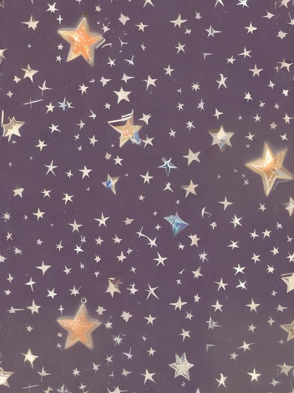  Cute musical notes and sparkling stars and gems wallpaper