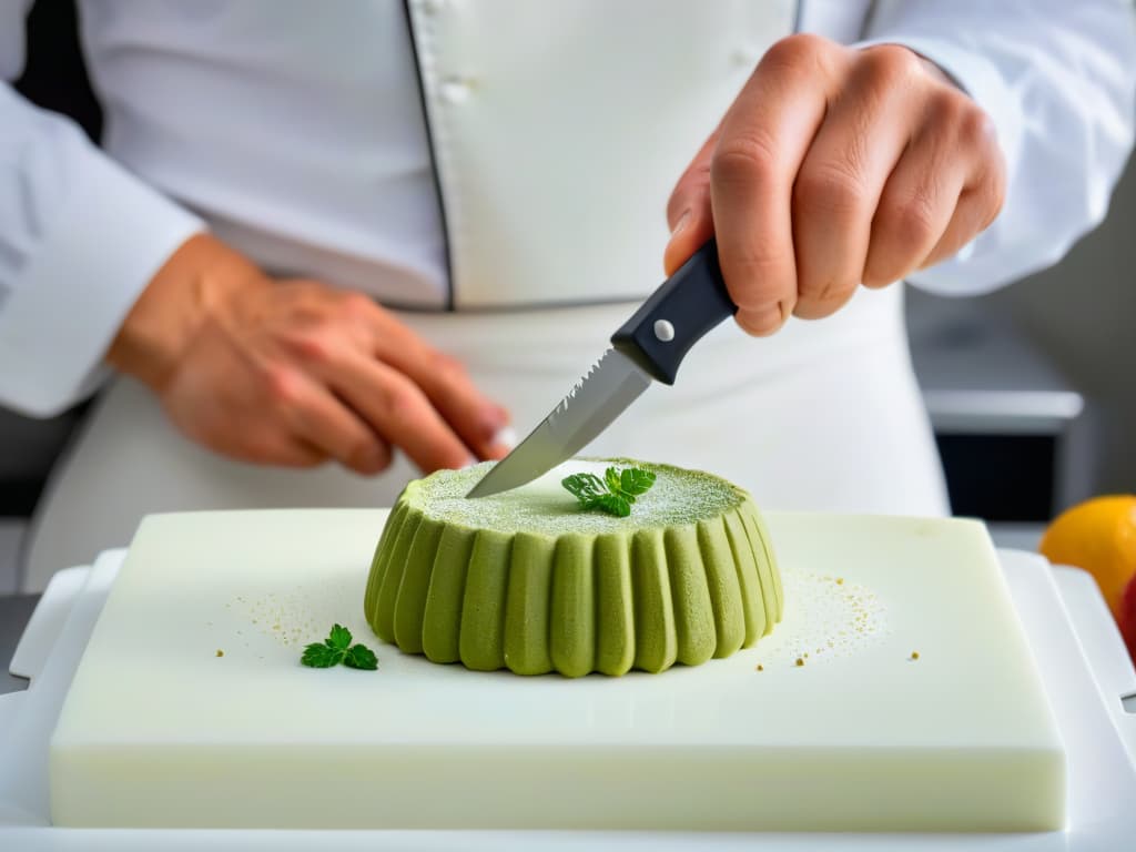  A highresolution, minimalist image of a hand delicately sharpening a precision pastry knife on a sleek, modern sharpening stone, capturing the meticulous care and attention to detail required to maintain topnotch pastry knives for impeccable baking creations. hyperrealistic, full body, detailed clothing, highly detailed, cinematic lighting, stunningly beautiful, intricate, sharp focus, f/1. 8, 85mm, (centered image composition), (professionally color graded), ((bright soft diffused light)), volumetric fog, trending on instagram, trending on tumblr, HDR 4K, 8K