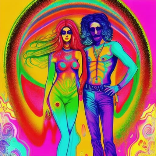  psychedelic woman and man