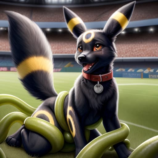  ((Umbreon)), , ((,))(((hard penetration of the tentacle into the , ears and , bulge on the stomach))), anatomically correct, gaping ,in the center of the stadium, (wearing a Pokemon trainer's cap), public humiliation, in front of witnesses, in the crowd ,knot, dog , feet towards the viewer, lying with his paws towards the viewer, penetration, public indecency, ,sperm in , , , tears, scaredy boy, tongue, ready to , after , sweat, tired, collar, cute,, , presenting , , s,, raised tail, paws,, best quality, shaded, extreme detail, highly detailed, ultradetailed, intricate, realistic, detailed background, hi res, realistic, photography \(artwork\), (