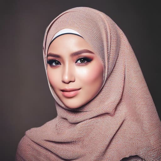 portrait+ style wanita memakai hijab dengan berbagai macam warna dan model