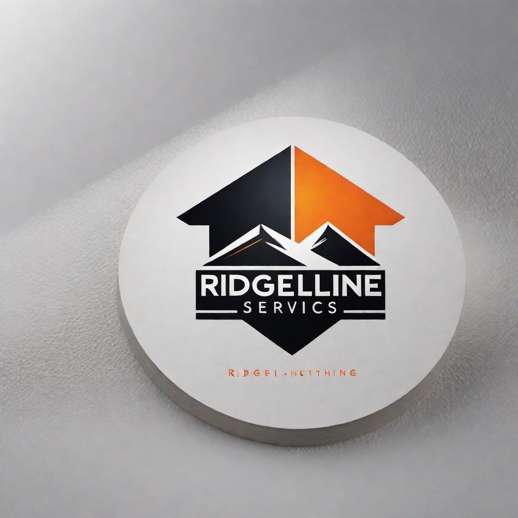  Create a modern and professional logo for 'Ridgeline Roofing Services' using a color scheme that includes black, orange, blue, and white. The design should incorporate elements that suggest reliability and expertise in roofing, such as a stylized roof outline or roofing materials. The logo must be strong and visually appealing to convey a sense of trust and high-quality service in the roofing industry. hyperrealistic, full body, detailed clothing, highly detailed, cinematic lighting, stunningly beautiful, intricate, sharp focus, f/1. 8, 85mm, (centered image composition), (professionally color graded), ((bright soft diffused light)), volumetric fog, trending on instagram, trending on tumblr, HDR 4K, 8K