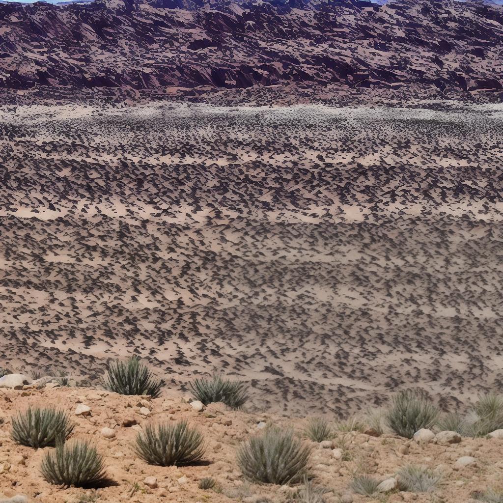  vista panorámica del desierto florecido