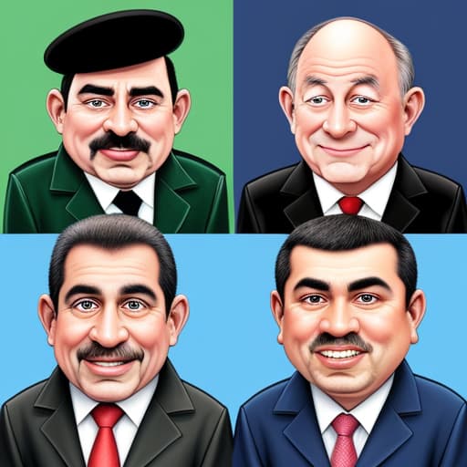  Caricatural world leaders conference