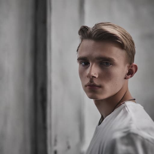 portrait+ style czech homosexual queer twink blonde very cute dude face