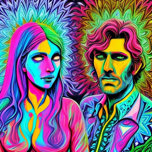  psychedelic man and woman