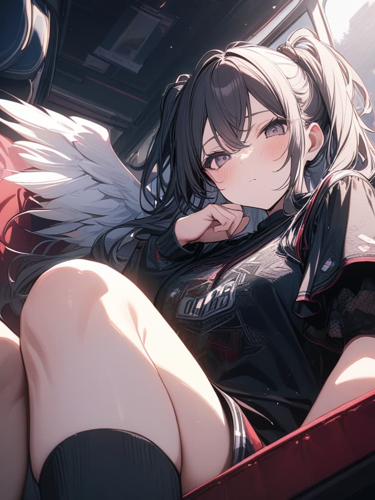  Cute, angel, subculture, jersey, moe sleeves, boys, masterpiece, best quality,8k,ultra detailed,high resolution,an extremely delicate and beautiful,hyper detail