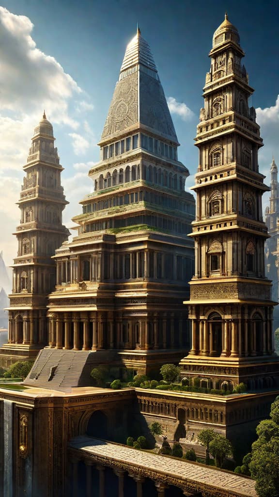  (A grand, opulent city with towering, ornate buildings powered by mysterious atmospheric energy sources. The architecture features intricate, geometric designs and displays an advanced, unconventional style unlike modern construction. The city is set in a historical, pre industrial era, with a sense of technological sophistication that seems out of place for the time period. The scene suggests a thriving, hidden civilization that has been erased from mainstream history.) hyperrealistic, full body, detailed clothing, highly detailed, cinematic lighting, stunningly beautiful, intricate, sharp focus, f/1. 8, 85mm, (centered image composition), (professionally color graded), ((bright soft diffused light)), volumetric fog, trending on instagram, trending on tumblr, HDR 4K, 8K