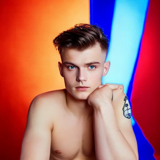 portrait+ style czech homosexual twink blonde very cute dude face