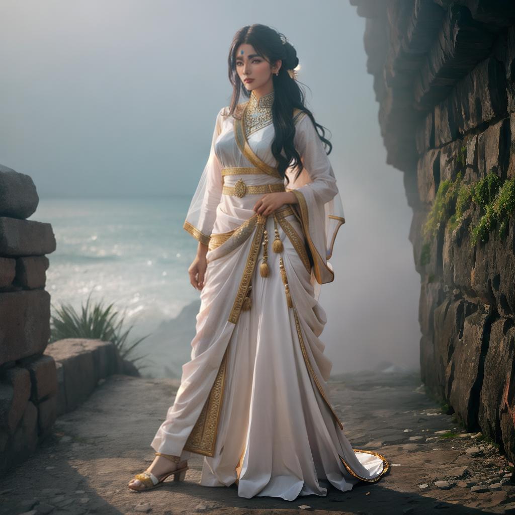  anime girl India hyperrealistic, full body, detailed clothing, highly detailed, cinematic lighting, stunningly beautiful, intricate, sharp focus, f/1. 8, 85mm, (centered image composition), (professionally color graded), ((bright soft diffused light)), volumetric fog, trending on instagram, trending on tumblr, HDR 4K, 8K