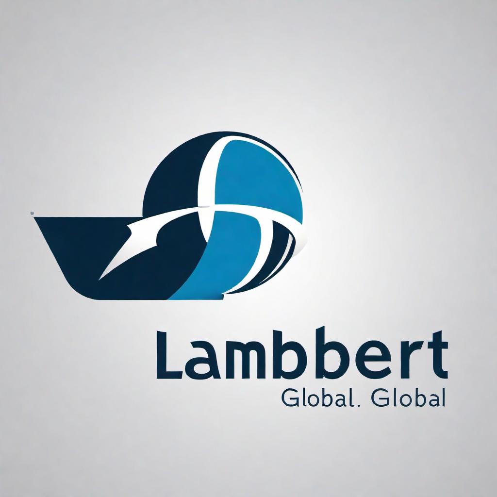  Create a sleek and modern logo for the company 'Lambert Global LLC'. The logo should be predominantly typographical, focusing on the name in a professional, clean, sans-serif font. The design should be minimalist, with perhaps a subtle use of a globe or abstract symbol to represent the global aspect of the company. The color scheme should be corporate and professional, utilizing shades of blue and silver. hyperrealistic, full body, detailed clothing, highly detailed, cinematic lighting, stunningly beautiful, intricate, sharp focus, f/1. 8, 85mm, (centered image composition), (professionally color graded), ((bright soft diffused light)), volumetric fog, trending on instagram, trending on tumblr, HDR 4K, 8K