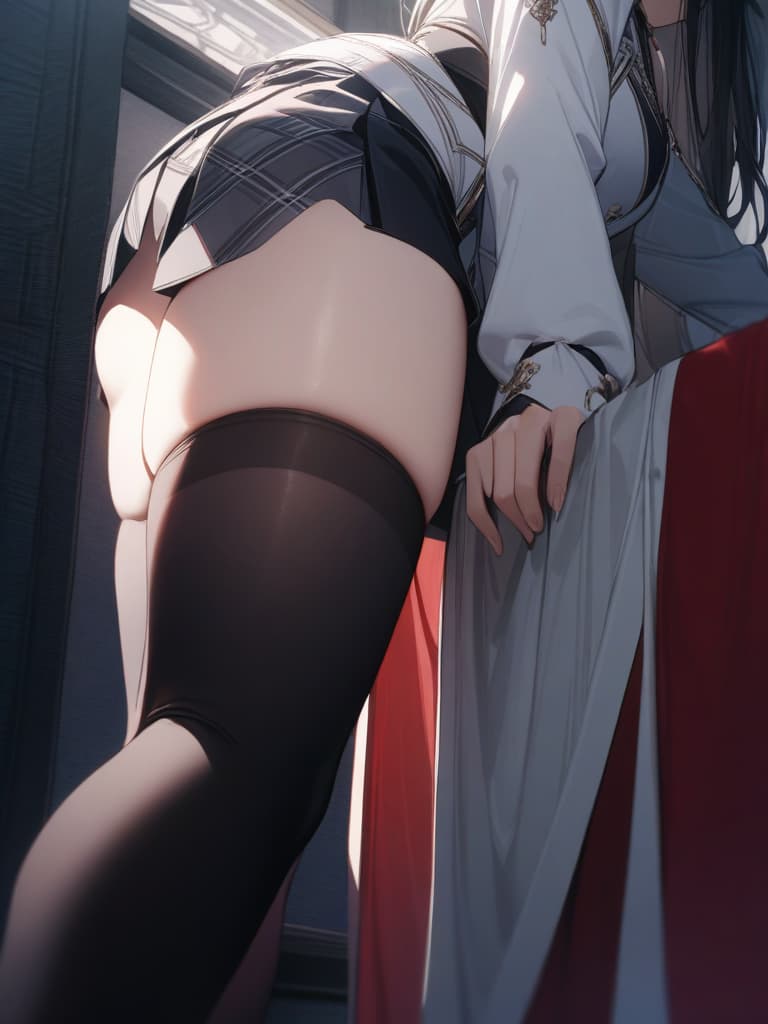  Black Shai High Socks and Thighs, masterpiece, best quality,8k,ultra detailed,high resolution,an extremely delicate and beautiful,hyper detail