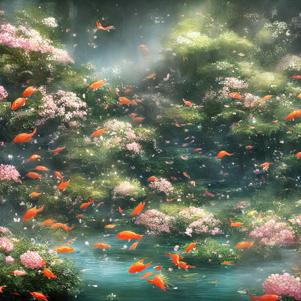  A masterpiece of ((best quality)), 8k, high detailed, ultra-detailed, depicting a scene titled 'The Spring Palace of a Chubby Child'. The main subject of the scene is a chubby, surrounded by colorful blossoms in a serene garden. The is wearing traditional attire and is joyfully playing with koi fish in a pond. The artist skillfully captures the vibrant colors of the flowers and the intricate details of the child's expression and clothing. The style of the artwork is reminiscent of classical Chinese painting, with delicate brushstrokes and soft, flowing lines. This breathtaking masterpiece can be found on the artist's website at ((website URL)). The resolution of the image is 8k, providing an immersive viewing experience. Additio hyperrealistic, full body, detailed clothing, highly detailed, cinematic lighting, stunningly beautiful, intricate, sharp focus, f/1. 8, 85mm, (centered image composition), (professionally color graded), ((bright soft diffused light)), volumetric fog, trending on instagram, trending on tumblr, HDR 4K, 8K