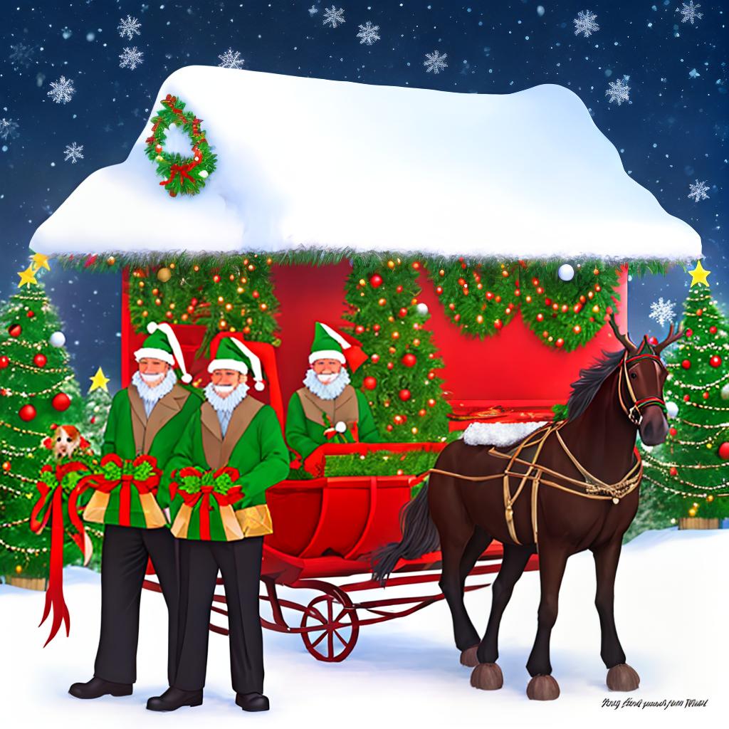  sleigh ride
christmas
men