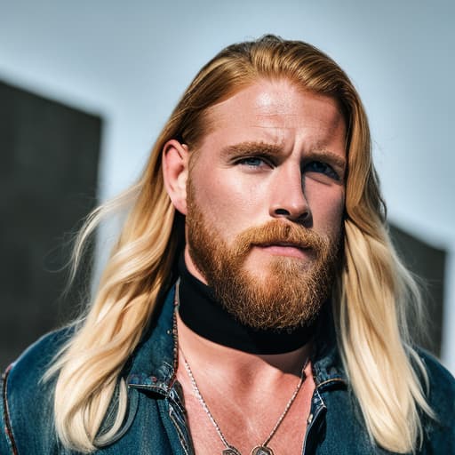 portrait+ style wwe queer very cute blonde dilf dude face